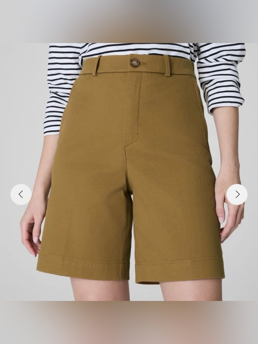 NWT SPANX Super Smooth Stretch Twill Shorts 9” Small